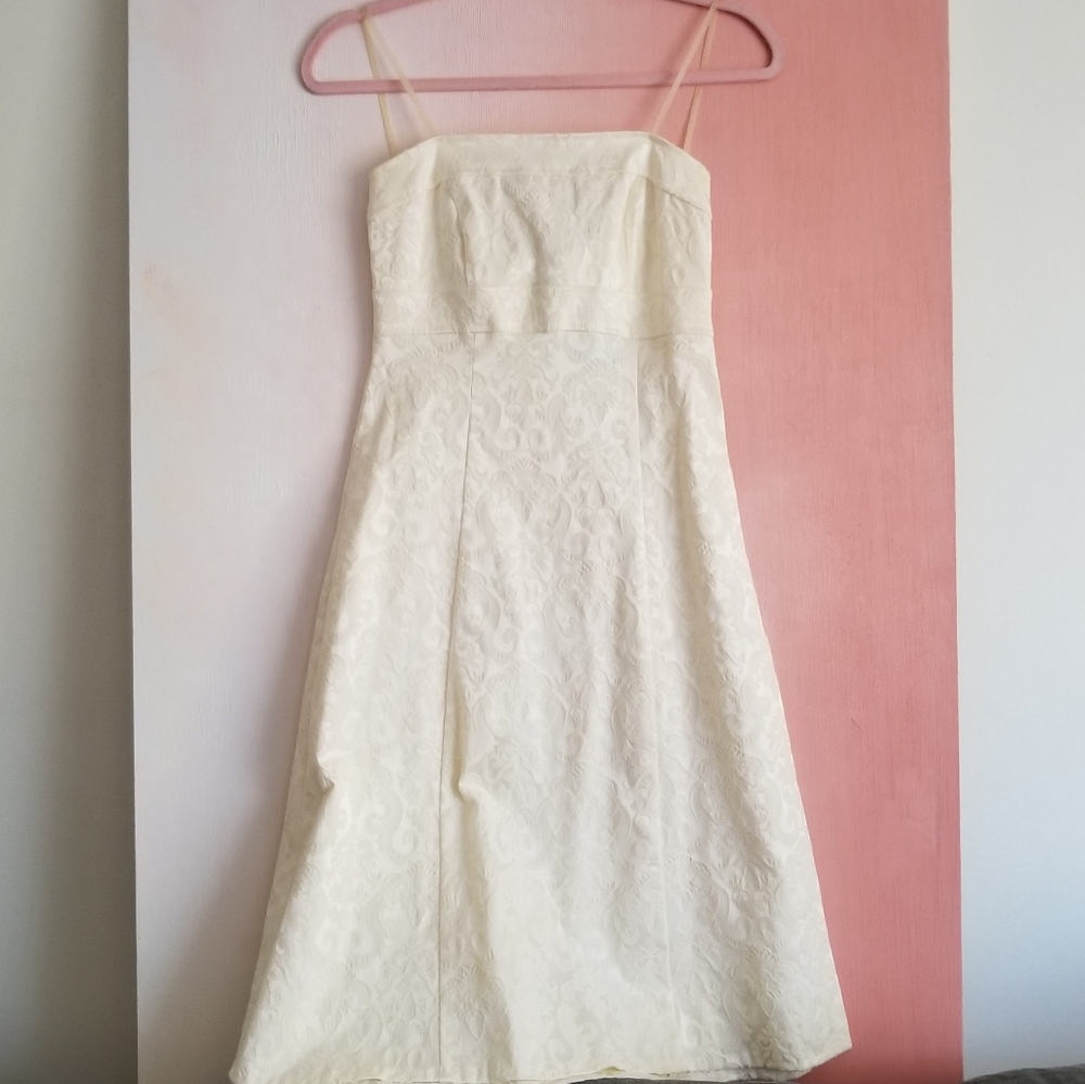 B. DARLIN Jacquard Strapless Dress